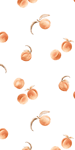 ditsy peach seamless pattern 