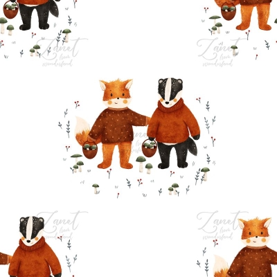 fox and badger