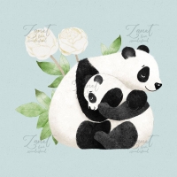 Panda love - clipart png