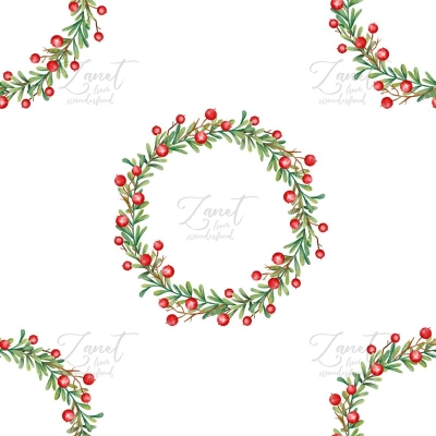 Red berry wreath